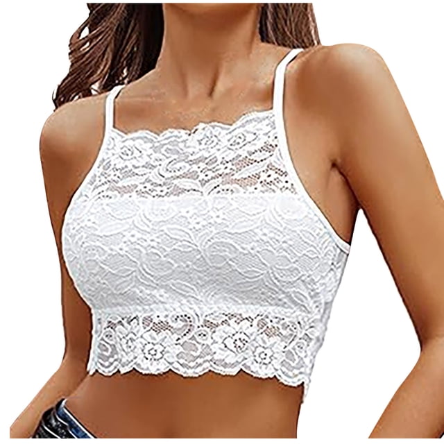 Bras for Women, Womens Solid Lace Wrapped Chest And Backless-thin Bra With Padding Breathable Underwear Daily Bra
