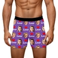 thumbnail image 1 of KHONTS Customized Men's Boxers - Personalized Gifts for Boyfriend - Custom Underwear Purple L, 1 of 8