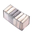 thumbnail image 2 of Oleegame 2PC Produce Storage Drawer Organizer Compartment Foldable Organizer Storage Box Storage Box For Underwear Jeans Clothes Gray, 2 of 6