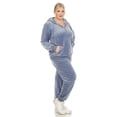thumbnail image 2 of White Mark Women's 2 Piece Velour Tracksuit Set, 2 of 6
