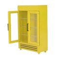 thumbnail image 2 of Dollhouse Refrigerator, Wood Dollhouse Fridge Double Door Safe Simulation Easy To Store Exquisite Workmanship  For 1:12 Dollhouse White,Yellow,Black,Blue,Red, 2 of 8