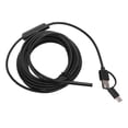 thumbnail image 1 of USB Endoscope, 5.5mm Diameter 3 In 1 IP67 Waterproof 67 Degree View 640 X 480 Resolution Snake Camera 6Pcs LED Lights Micro Interface USB Interface Type C Borescope For Pipelines, 1 of 8