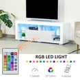 thumbnail image 4 of HOMCOM Modern TV Stand Media Console Table w/ LED Lights for 55" TV, 4 of 10