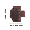 thumbnail image 4 of Marque-Page Magnétique Clip en Cuir avec Porte-Stylo Multifonction Matériau Couleur Café Accessoire de Lecture en Cuir Pu Design Rétro Café, 4 of 5
