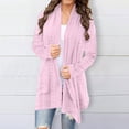thumbnail image 1 of AherBiu Womens Lightweight Cardigans Longer Length Casual Jacket Crochet Open-Front Sweater Cardigan with Pockets, 1 of 6