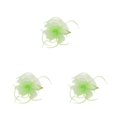 thumbnail image 1 of QualitChoice Coiffe en Maille Fasinator pour Femmes Accessoires de Photographie Bal Maquillage Ajustable Performance Cosplay Fête Couvre-Chef Vert Pâle 3 Pcs, 1 of 6