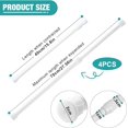 thumbnail image 2 of DEXING 4 Pack Window Security Bar, Window Safety Bars, Adjustable Sliding Glass Door Lock, Window Lock Bar for Children Home, Extends from 15.8-27.6 Inches (White), 2 of 4