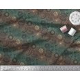 thumbnail image 3 of Soimoi polyester Crepe Fabric Artistic Flower Mandala Print Fabric by the Yard 42 Inch Wide, 3 of 5