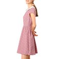 thumbnail image 4 of INSPIRE CHIC Women's Doll Collar Above Knee Hidden Zipper Back Dress, 4 of 6