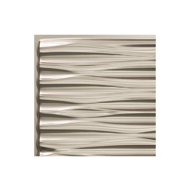 Fasade Dunes Brushed Nickel Wall Panel Sample 12" x 12"