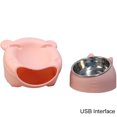 thumbnail image 1 of Automatic Cat Fountain LED Filtering Silent Pet Drinking Dispenser Cat Food Bowl, 1 of 10