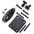 thumbnail image 1 of Guitar String Tree Retainer Set Electric Guitar Hardware Metal Guitar Roller String Tree String Retainer + Neck Plate + Loaded Jack Socket Plate with Mounting Screws Replacement Accessories, 1 of 7