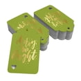 thumbnail image 2 of Inkdotpot Pack Of 100 Merry And Bright Christmas Favor Paper Tags Craft Real Gold Foil Hang Tags, 2 of 6