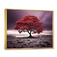 thumbnail image 2 of Designart Tree Gold framed wall art, Purple Tree Purple Autumn I , Trees Large framed wall art decor, Purple Traditional Gold framed wall art, 32x16 inches Gold Frame, 2 of 5