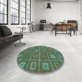 thumbnail image 3 of Ahgly Company Indoor Rectangle Abstract Army Green Abstract Area Rugs, 3' x 5', 3 of 6