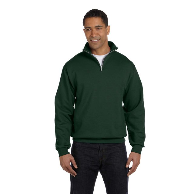 Jerzees Sweat-Shirt Adulte 8 oz. Col Cadet à Quart de Zip - 995M