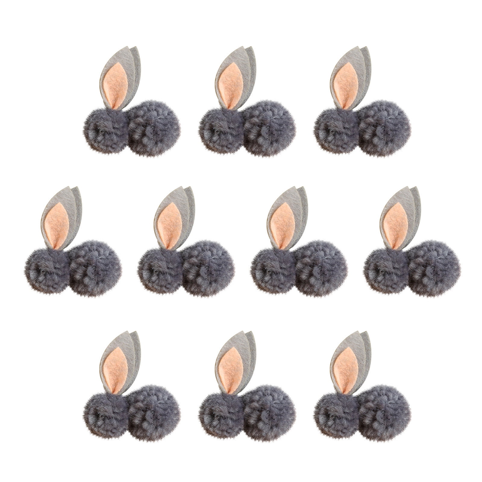 10Pcs Easter Decoration Plush Mini Bunny Easter Bunny Doll Toy Gift