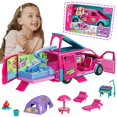 thumbnail image 1 of TMATCHQJOY Doll Camper Van Playset for Girls,Portable Pretend Doll Car Set for Kid,Colorful Camper Vehicle RV Van with Furniture, Pool & Accessories,Outdoor Transformable Vehicl, 1 of 8