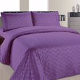 thumbnail image 1 of Collection Chevron Beverly Hills Série 1800 Ultra Doux Résistant aux Plis Ensemble de Draps Uni (Très Grand, Violet), 1 of 1
