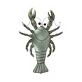 thumbnail image 1 of Sculpture Murale en Métal Rustique Homard Décor Côtier Grande, 1 of 6
