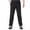 Black, variant on Men's Work Pants Loose Fit Straight Leg Casual Outdoor, Elastic Waist with Zippered Closure, Multiple Pockets Lightweight for Daily Wear