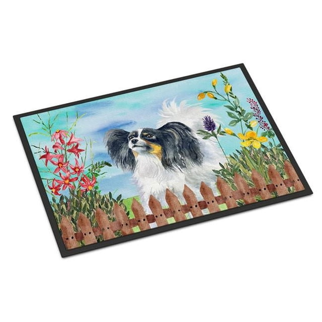 Carolines Treasures CK1219JMAT Papillon Spring Indoor or Outdoor Mat - 24 x 36 in.