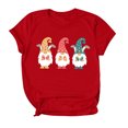 thumbnail image 1 of RKSTN Hauts pour Femmes 2024 Mode Pâques Mignon Lapin Imprimé Col Rond Hauts Coupe Ample Manches Courtes Blouse Unie Hauts, 1 of 6