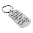 thumbnail image 2 of Dpityserensio Be Safe, Make Good Choices And Call Your Grandma/Grandpa Keychain, 2 of 3