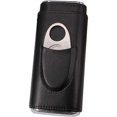 thumbnail image 4 of Portable Cigar Box Holder for Humidors with Leather Cigar Cutter Travel Kit, 4 of 4