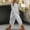01 Gray, variant on Weiqiqre Linen Pants Women with Drawstring Summer Beachwear Lightweight Elastic Waist Pants