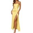 thumbnail image 1 of Puawkoer Robe Formelle pour Femme pour Tenue de Fête Robes de Soirée Formelles Petite Col en V Ajouré Tenue de Fête pour Femme Invitée d'Automne Robes de Mariage Design Convenant au Quotidien Longue, 1 of 5