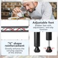 thumbnail image 4 of NiamVelo 3 Tier Shelf Storage Rack Metal Wire Shelving Unit Steel Short Shelves for Storage, Adjustable Shelf Metro Shelving 450lbs Capacity for Kitchen Garage, 23Lx13.2Wx30.2H, Black, 4 of 7