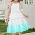 thumbnail image 4 of LOVZFMLL Robe d'Été Bohème à Bretelles pour Fillette, Décontractée, Sans Manches, à Étages, Style Camisole, pour 4-14 Ans, 4 of 7