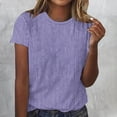 thumbnail image 1 of Wiyuqeen T-Shirts Décontractés à Rayures pour Femmes, Classiques et Confortables, Col Rond, Manches Courtes, Hauts Amples, Tunique d'Été, T-Shirts Graphiques Mode pour Petites Femmes 2024, 1 of 4