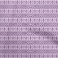 thumbnail image 1 of oneOone Silk Tabby Purple Fabric Tribal Craft Projects Decor Fabric Printed By The Yard 42 Inch Wide, 1 of 5