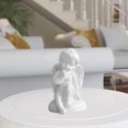 thumbnail image 1 of pitrice Statue d'Ange Blanc en Résine Décoration de Bureau Collection Accessoires de Fenêtre Noël Assise, 1 of 9
