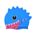 thumbnail image 1 of Unique Bargains 1 Pce Bonnet de Bain en Silicone Motif Requin Bleu Foncé, 1 of 6
