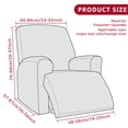 thumbnail image 4 of Dznils Housse Imprimée pour Fauteuil Inclinable, Housse Extensible en Polyester pour Sofa Inclinable, Gris Noir, 4 of 10