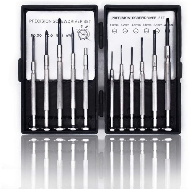 11PCS Mini Precision Screwdriver Set, Small Screwdriver Set for Electronics, Toys, Computer, Watch Repair(Black)