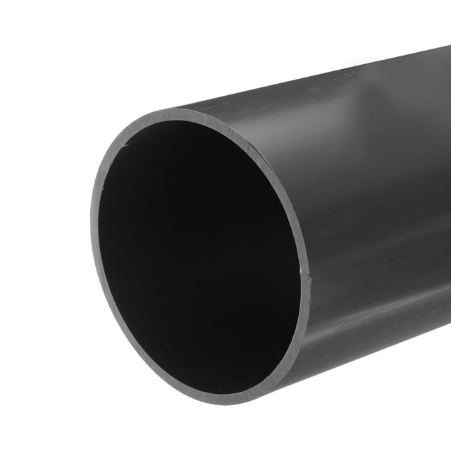 Unique Bargains PVC Rigid Round Pipe 101.6mm ID 110mm OD 20cm/8' Length Light Grey High Impact for Water Pipe, Crafts, Cable Sleeves