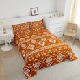 thumbnail image 4 of Erosebridal Orange Aztec Bedding Sets Twin with Comforter, Farmhouse Abstract Art Duvet Insert, Reversible 2pcs, 4 of 8