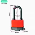thumbnail image 2 of Outdoor Rustproof Padlock, High Security Stainless Steel Lock for Outdoor Use, Weatherproof Door Locks with Brass Cylinder for Shed Garage Storage Trailer, 2 of 7