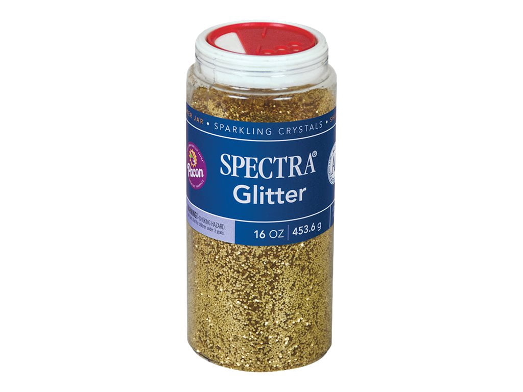 Spectra Glitter Sparkling Crystals Gold Glitter, 16 oz