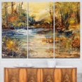 thumbnail image 1 of Design Art - Peinture à l'Huile Ruisseau dans la Forêt, 1 of 1