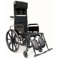thumbnail image 1 of Karman KM5000F18 Aluminum Lightweight Reclining Wheelchair, Black, 24 Inches Rear Wheels and 18 Inches Seat Width, 1 of 4