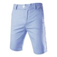 thumbnail image 1 of INSPIRE CHIC Men's Stripe Flat Front Mid Rise Chino Walk Shorts, 1 of 8
