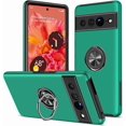 thumbnail image 1 of KOMI Pixel 7 Case, Google Pixel 7 Case with HD Screen Protector, Shockproof Google Pixel 7 Phone Case with 360° Magnetic Ring Holder Kickstand Phone Case for Google Pixel 7 Green, 1 of 5