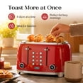 thumbnail image 3 of Salton NuRetro Digital 4 Slice Toaster, Space Cherry Model ET2184RD, 3 of 8