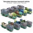 thumbnail image 4 of Dinosaur Transporter 4Pcs Entertainment Magnetic Connection Mini Mini Container Truck Boys Girls Toy Car, 4 of 5