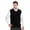 Noir, variante sur TOPTIE Chandail Sans Manches Uni pour Homme, Coupe en Coton Décontractée - Rouge Vin - TG